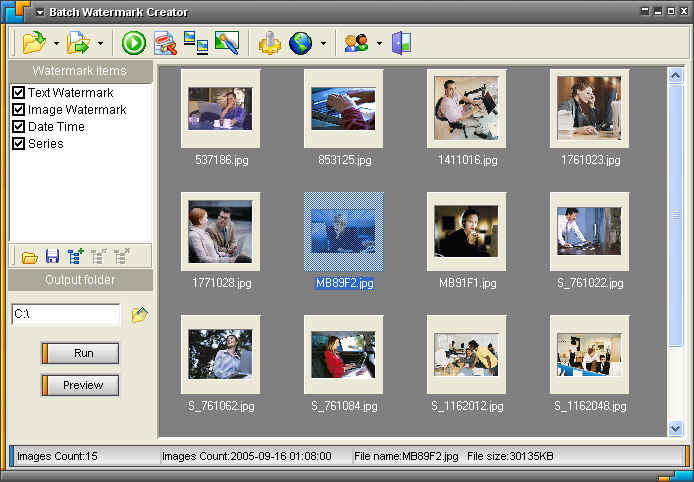 Batch Watermark Creator Screenshot